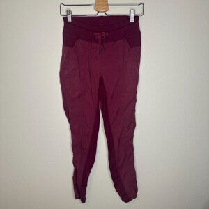 Lululemon Street To Studio Pant 4 Red Grape Dance Studio Cropped Athletic Active